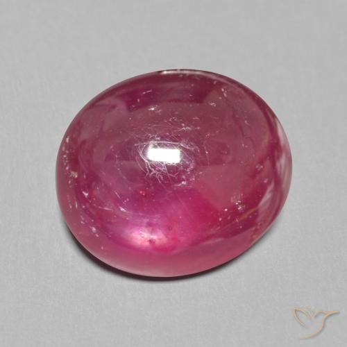 Rubis Rouge foncé naturelle ovale, 11.99 ct, Translucide