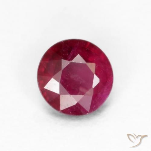 0.25ct Naturel Vin rouge profond Rubis, Tour, VS