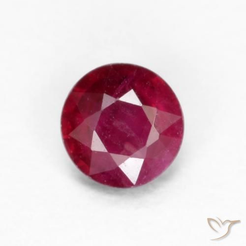 Rubis Vin rouge profond naturelle Tour, 0.25 ct, VS