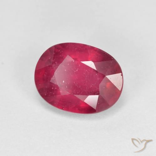 Rubis Rouge moyen naturelle ovale, 1.94 ct, VS