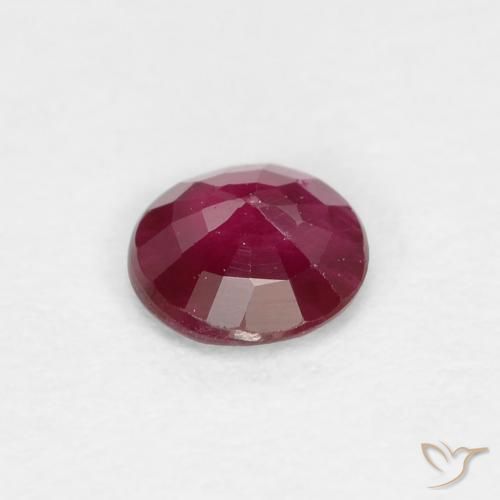 Rubis Vin rouge profond naturelle Tour, 0.22 ct, VS