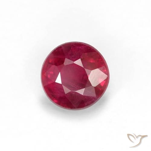 Rubis Rouge foncé naturelle Tour, 0.29 ct, VS