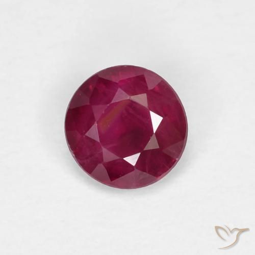 0.26ct Naturel Vin rouge profond Rubis, Tour, VS-SI