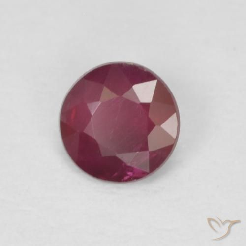 0.25ct Naturel Rouge foncé Rubis, Tour, VS