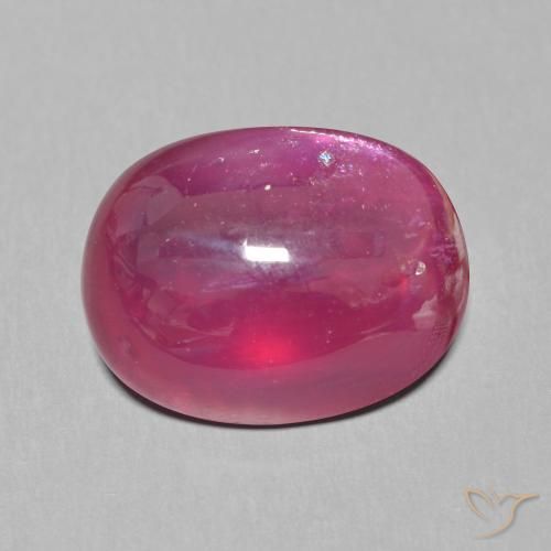 12.66ct Naturel Rouge Rosâtre Rubis, ovale, Translucide