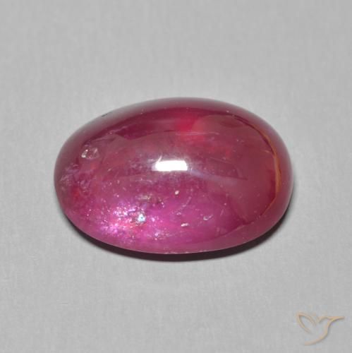 Rubis Rouge Rosâtre naturelle ovale, 12.66 ct, Translucide