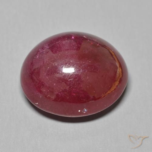 Rubis Vin rouge profond naturelle ovale, 19.48 ct, Translucide