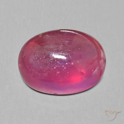 13.54ct Naturel Rouge léger Rubis, ovale, Translucide