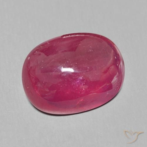Rubis Rouge foncé naturelle ovale, 14.48 ct, Translucide