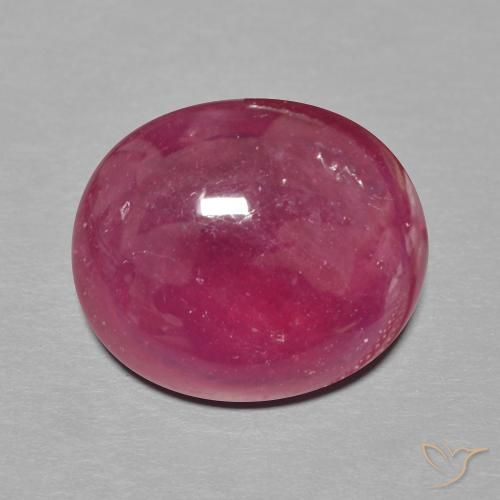 10.25ct Naturel Rouge foncé Rubis, ovale, Translucide