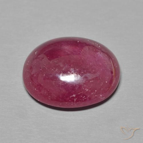 Rubis Rouge foncé naturelle ovale, 10.25 ct, Translucide