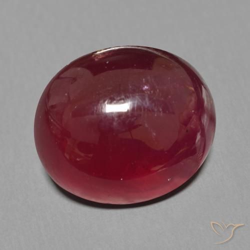 Rubis Rouge foncé naturelle ovale, 16.11 ct, Translucide