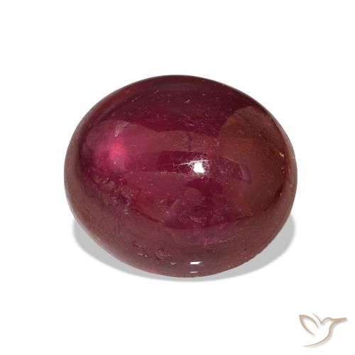 Rubis Rouge foncé naturelle ovale, 14.49 ct, Translucide