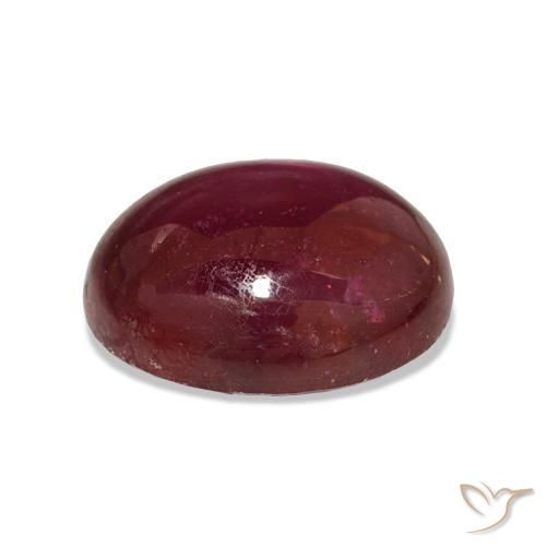 Rubis Rouge foncé naturelle ovale, 14.49 ct, Translucide