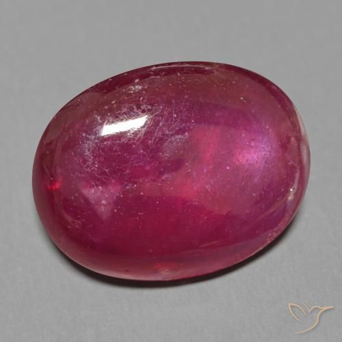 17.40ct Naturel Vin rouge profond Rubis, ovale, Translucide