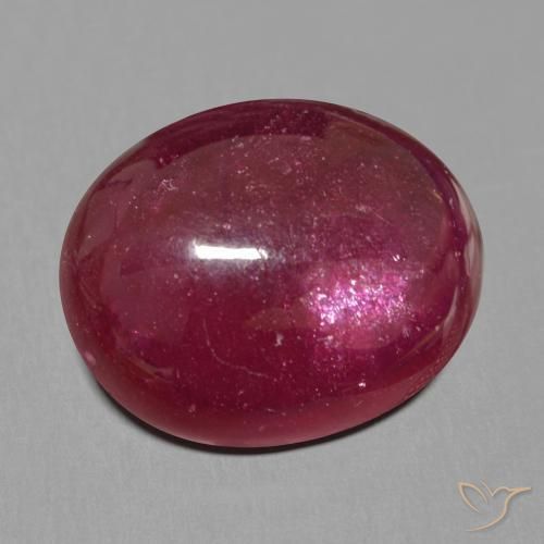 Rubis Rouge foncé naturelle ovale, 17.52 ct, Translucide