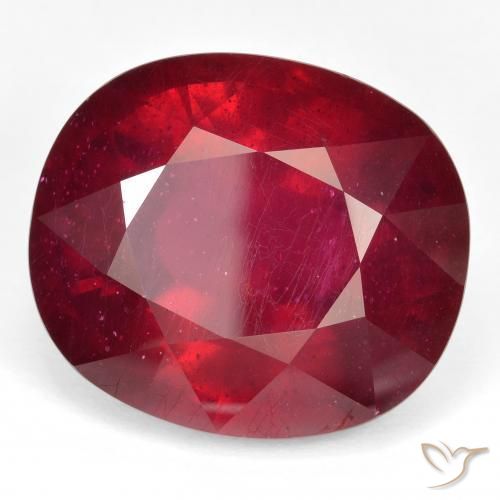 Rubis Rouge sang naturelle ovale, 53.35 ct, VVS-VS