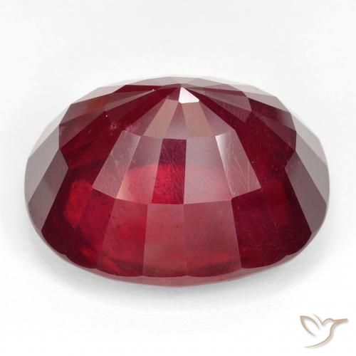 Rubis Rouge sang naturelle ovale, 53.35 ct, VVS-VS