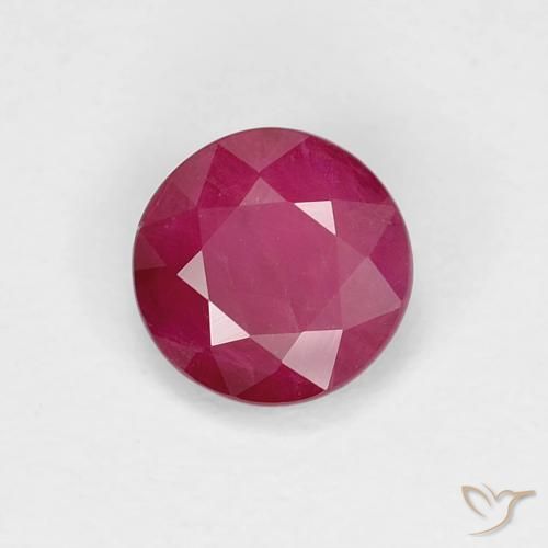 Rubis Rouge Rosâtre naturelle Tour, 0.76 ct, VS-SI