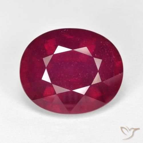 15.51ct Naturel Rouge foncé Rubis, ovale, VVS-VS