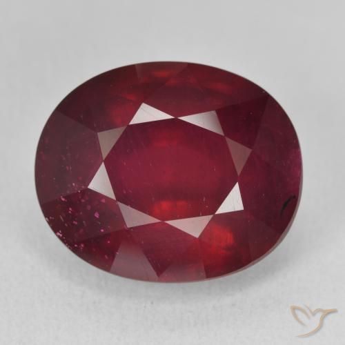 18.07ct Naturel Vin rouge Rubis, ovale, VVS-VS