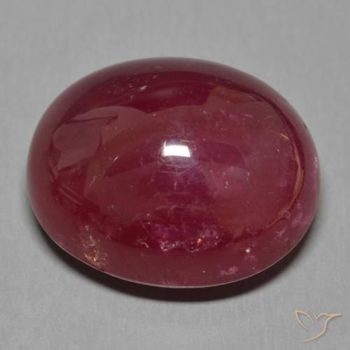 Rubis Rouge foncé naturelle ovale, 27.86 ct, Translucide