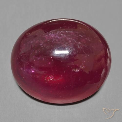 25.31ct Naturel Rouge foncé Rubis, ovale, Translucide