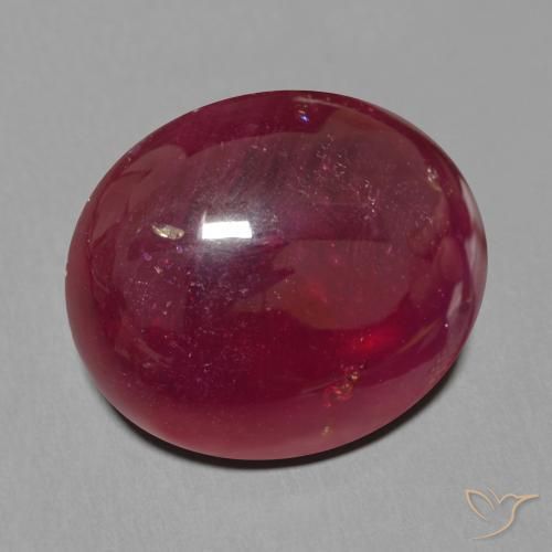 Rubis Vin rouge profond naturelle ovale, 19.19 ct, Translucide