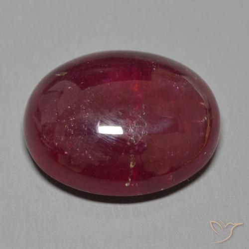 Rubis Vin rouge profond naturelle ovale, 19.19 ct, Translucide