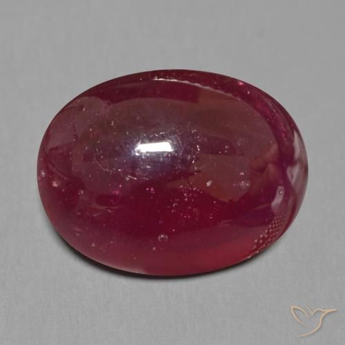17.33ct Naturel Rouge foncé Rubis, ovale, Translucide