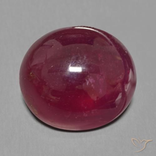 19.10ct Naturel Rouge foncé Rubis, ovale, Translucide