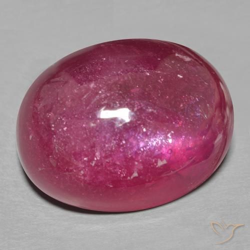 Rubis Vin rouge profond naturelle ovale, 18.86 ct, Translucide