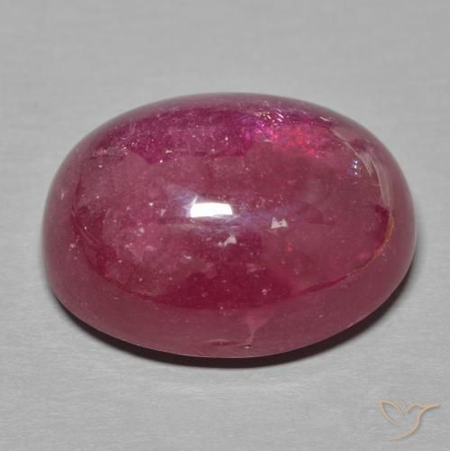 Rubis Vin rouge profond naturelle ovale, 18.86 ct, Translucide