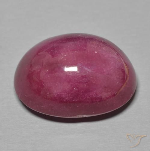 Rubis Rouge foncé naturelle ovale, 19.48 ct, Translucide