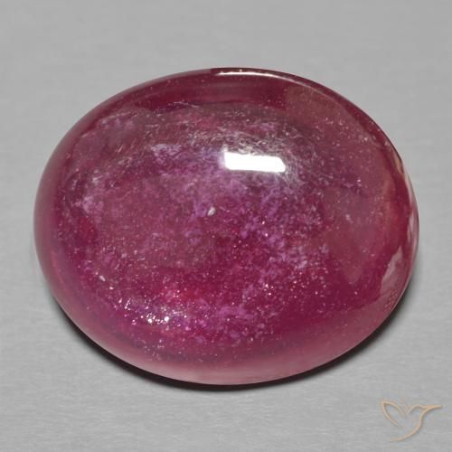 15.15ct Naturel Rouge foncé Rubis, ovale, Translucide