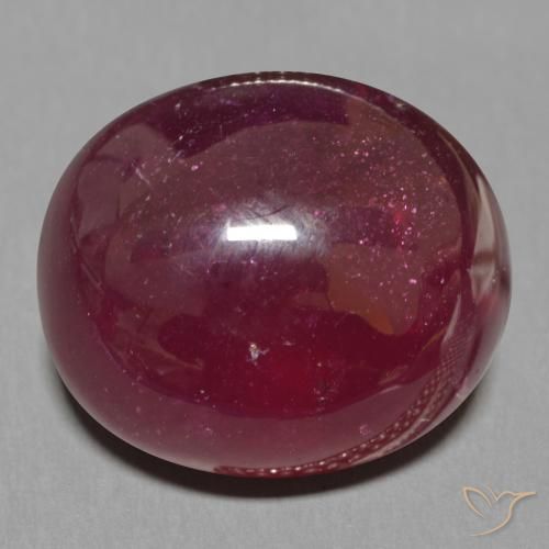 17.46ct Naturel Vin rouge profond Rubis, ovale, Translucide
