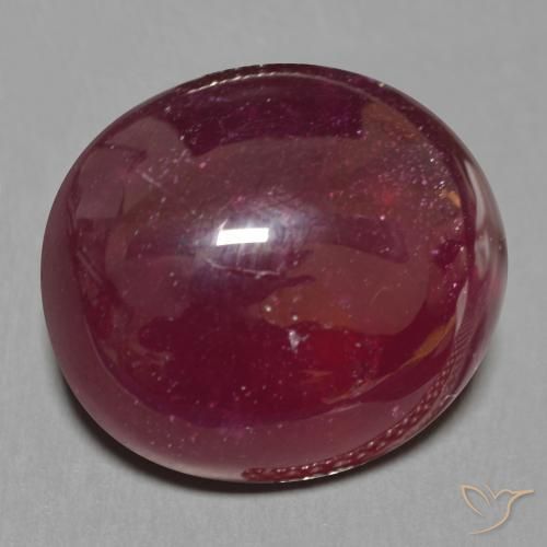Rubis Vin rouge profond naturelle ovale, 17.46 ct, Translucide