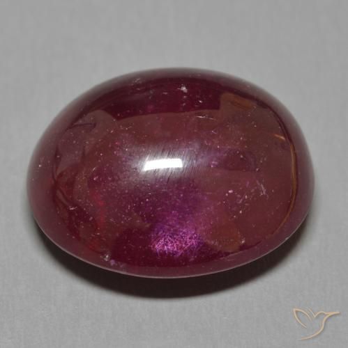Rubis Vin rouge profond naturelle ovale, 17.46 ct, Translucide