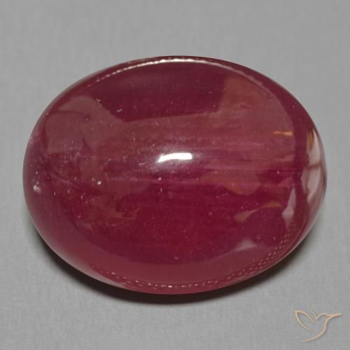 24.90ct Naturel Rouge foncé Rubis, ovale, Translucide