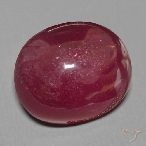 Rubis Vin rouge naturelle ovale, 19.84 ct, Translucide