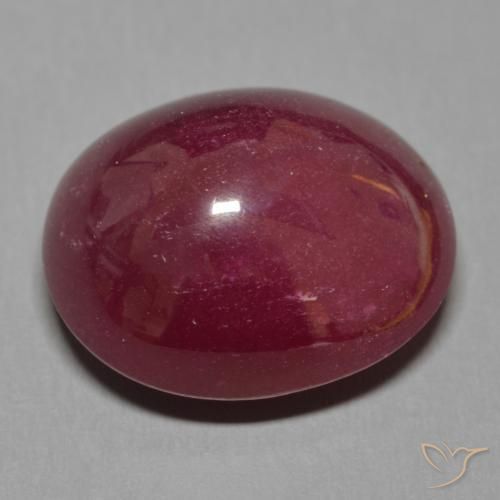 Rubis Vin rouge naturelle ovale, 19.84 ct, Translucide