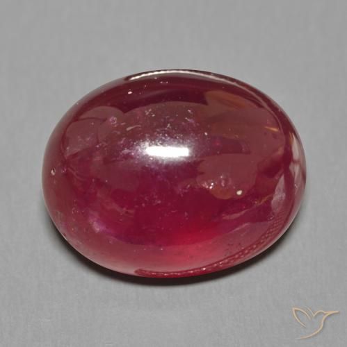 22.73ct Naturel Rouge foncé Rubis, ovale, Translucide