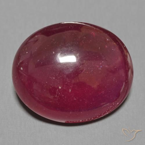 15.91ct Naturel Rouge foncé Rubis, ovale, Translucide