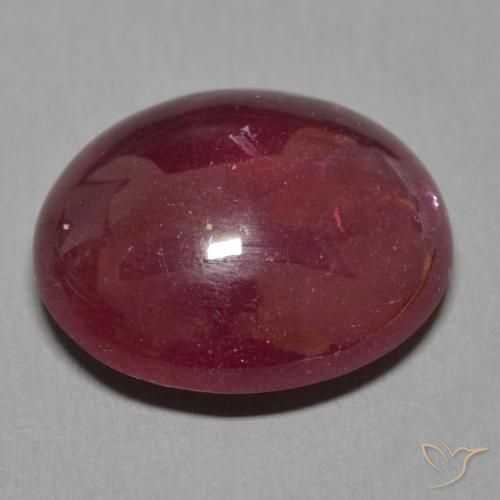 Rubis Rouge foncé naturelle ovale, 15.91 ct, Translucide