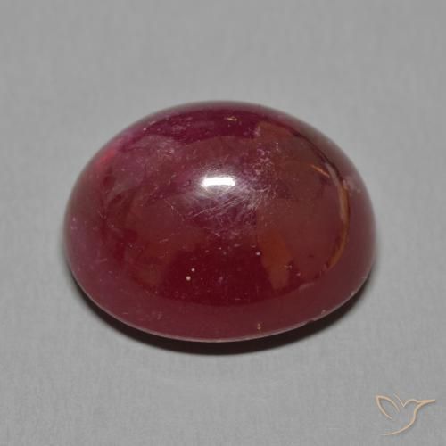 Rubis Rouge foncé naturelle ovale, 27.79 ct, Translucide