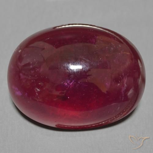 18.30ct Naturel Rouge foncé Rubis, ovale, Translucide