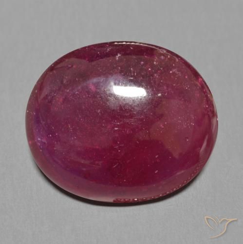19.04ct Naturel Rouge foncé Rubis, ovale, Translucide