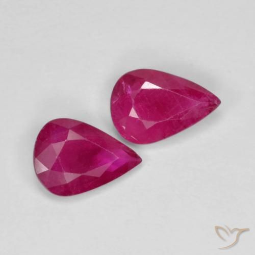 Shop natural 1.22ct Rouge Rosâtre Rubis gems, En forme de poire, from Myanmar at GemSelect. In stock, global shipping!