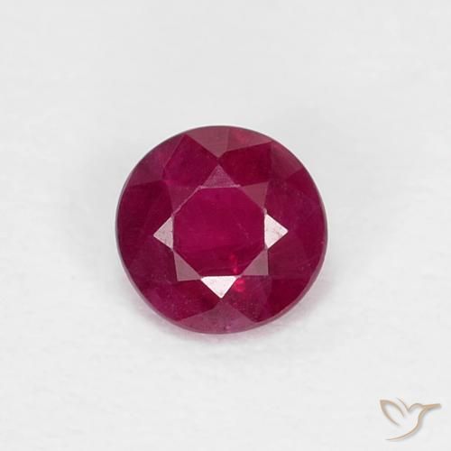 0.31ct Naturel Vin rouge profond Rubis, Tour, SI
