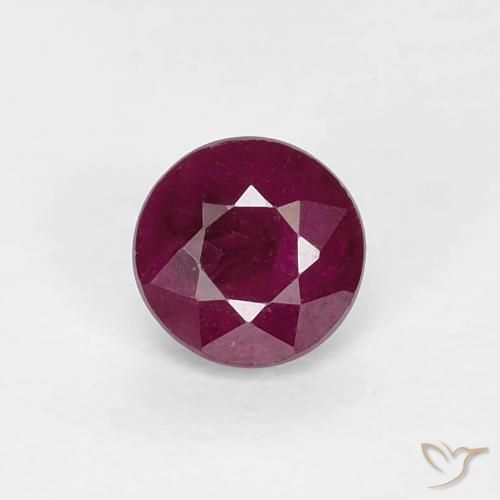 0.36ct Naturel Vin rouge profond Rubis, Tour, VS-SI
